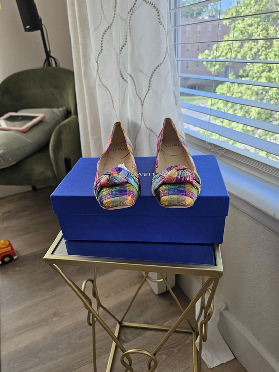 Stuart Weitzman Shoes - Stuart Weitzman Multicolor Knot-Front Flats